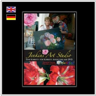 DVD 1 Gary Jenkins Blumenmalerei Workshop Deutsch 2 Stunden