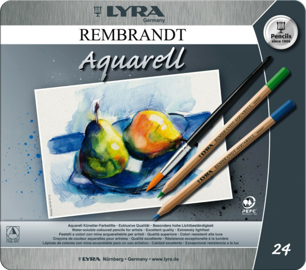 24 REMBRANDT AQUARELL Künstler-Farbstifte