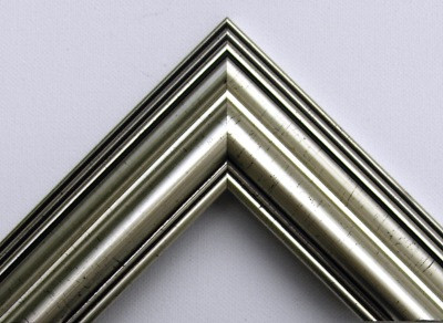50 x 50 cm Silber aus Massivholz
