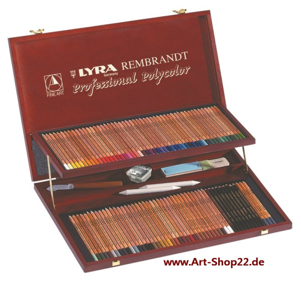 Rembrandt Professional 101 Künstler Farbstifte im Holzkoffer